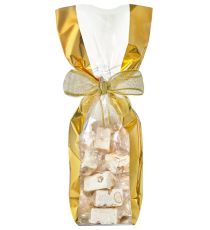 Metallic hard bottom bag - Larges Bandes Or