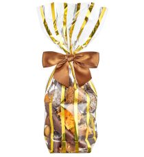 Metallised hard bottom bag - Bandelettes Or
