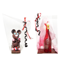 Extra-large bag for chocolate moulded figure