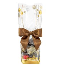 Christmas hard bottom bag - Boules et flocons