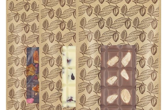 In-stock Chocolate Bar Pouches made in France, Pont Ev&ecirc;que